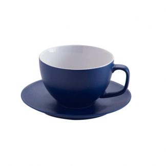Tekopp & fat Blå Navy (matt)