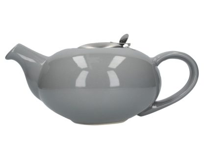 London Pottery Pebble Tekanna, Gloss Light Grey, 4 Cup
