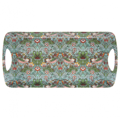William Morris Teal Strawberry Thief Sandwichbricka
