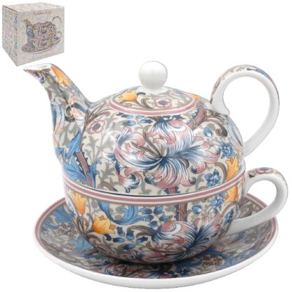 William Morris Pink Golden Lily Tea for one