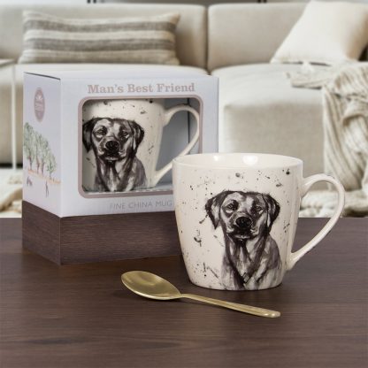 Man's Best Friend Svart labrador Frukostmugg