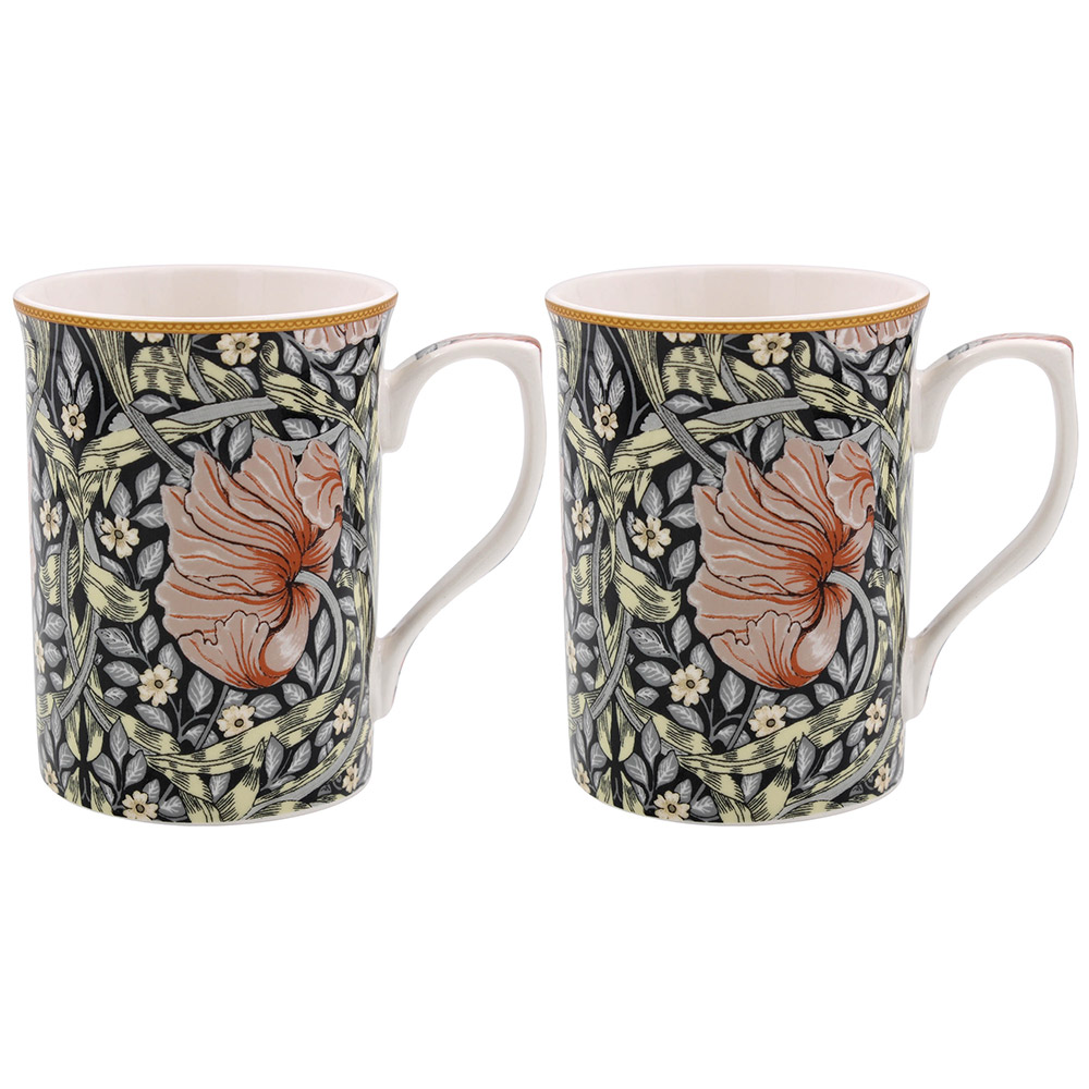 William Morris Pimpernel Blush 2 muggar i presentförpackning
