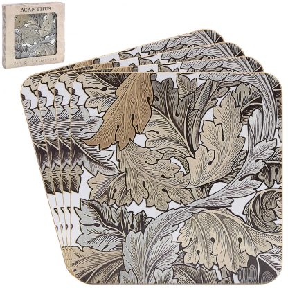 William Morris Acanthus Coasters